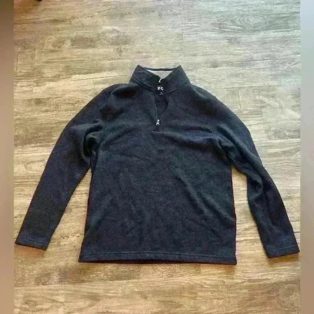 Men’s new navy‎ blue IZOD quarter zip sweater